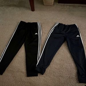 Two pairs of Adidas 10/12 boys pants good condition